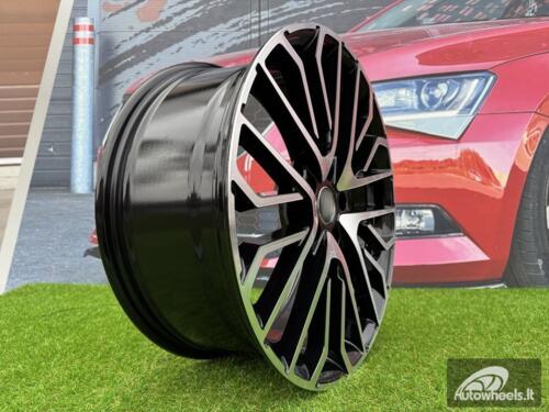 Ratlankis R22x10  5X112  ET  21  66.5  3S1261  (HA0039)  Black Polished (MB)  For AUD  (K8)  (HYBRID FORGED)