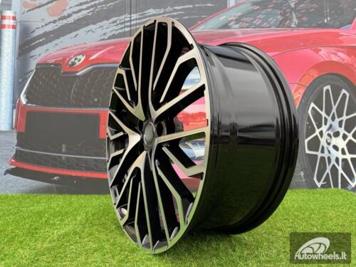 Ratlankis R22x10  5X112  ET  21  66.5  3S1261  (HA0039)  Black Polished (MB)  For AUD  (P2)  (HYBRID FORGED)