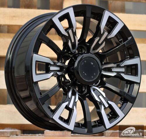 Ratlankis R17x8  6X139.7  ET  10  110.1  B1865  Black Polished (MB)  For 4X4  (K3)  (BM label)