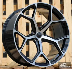 Ratlankis R22x10  5X112  ET  20  66.5  I5598  Black Polished (MB)  For AUD  (P2)