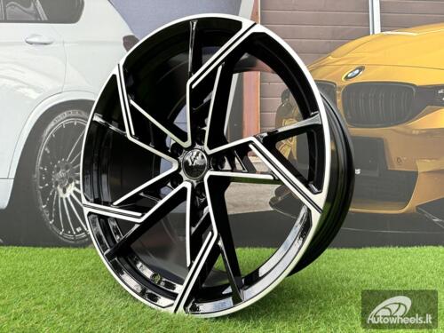 Ratlankis R22x10  5X112  ET  20  66.5  I5611  Black Polished (MB)  For AUD  (K7)  (New ABT Style)