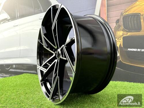 Ratlankis R22x10  5X112  ET  20  66.5  I5611  Black Polished (MB)  For AUD  (K7)  (New ABT Style)