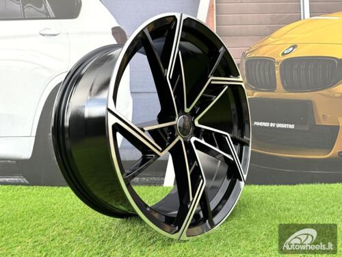 Ratlankis R22x10  5X112  ET  20  66.5  I5611  Black Polished (MB)  For AUD  (K7)  (New ABT Style)