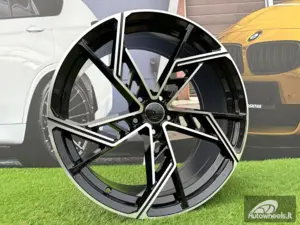 Ratlankis R22x10  5X112  ET  20  66.5  I5611  Black Polished (MB)  For AUD  (P2)  (New ABT Style)