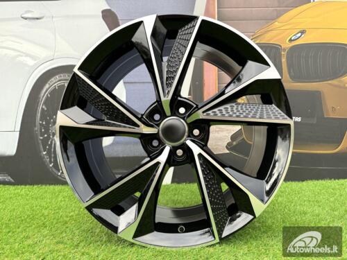 Ratlankis R18x8  5X112  ET  35  66.6  B1566  (FBX008)  Black Polished (MB)  For MER  (Z5)  (HYBRID FORGED)