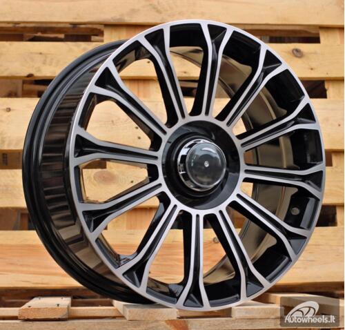 Ratlankis R18x8  5X112  ET  35  66.6  FBX003  Black Polished (MB)  For MER  (Z5)  (HYBRID FORGED)