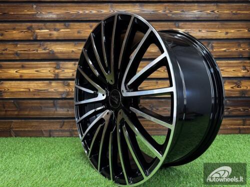 Ratlankis R19x9.5  5X112  ET  45  66.6  MR532  (FBX122)  Black Polished (MB)  For MER  (Z5)  (HYBRID FORGED Front+Rear)