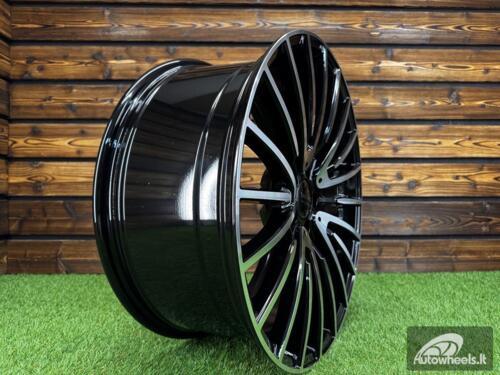 Ratlankis R19x9.5  5X112  ET  45  66.6  MR532  (FBX122)  Black Polished (MB)  For MER  (Z5)  (HYBRID FORGED Front+Rear)