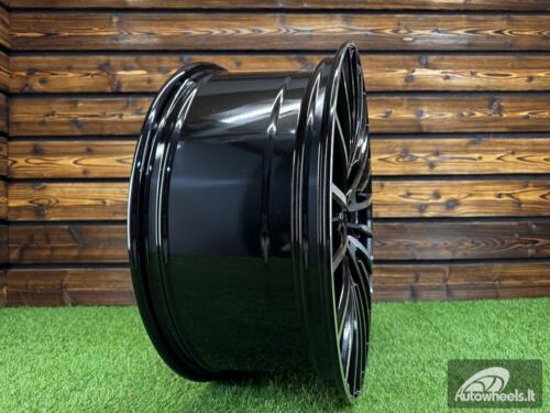 Ratlankis R19x9.5  5X112  ET  45  66.6  MR532  (FBX122)  Black Polished (MB)  For MER  (Z5)  (HYBRID FORGED Front+Rear)