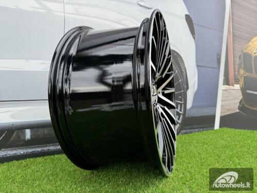 Ratlankis R19x8.5  5X112  ET  40  66.6  MR532  (FBX122)  Black Polished (MB)  For MER  (Z5)  (HYBRID FORGED Front+Rear)