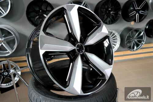 Ratlankis R19x8.5  5X112  ET  35  66.6  A5470  (FBX057)  Black Polished (MB)  For AUD  (Z5)  (Milling HYBRID FORGED)