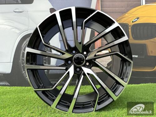Ratlankis R18x8  5X112  ET  35  66.6  B1618  (FBX158)  Black Polished (MB)  For AUD  (Z5)  (HYBRID FORGED)