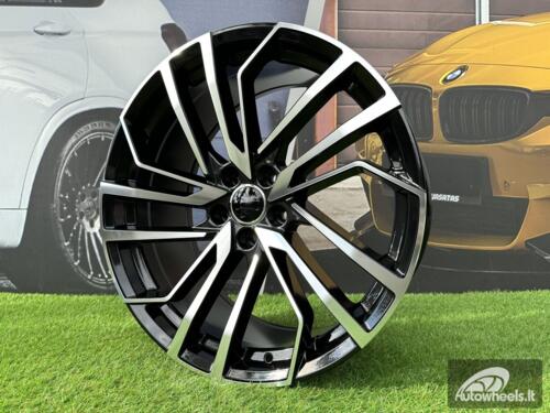 Ratlankis R18x8  5X112  ET  35  66.6  B1618  (FBX158)  Black Polished (MB)  For AUD  (Z5)  (HYBRID FORGED)