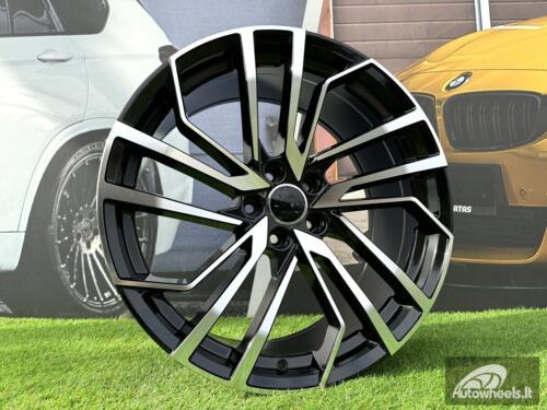 Ratlankis R18x8  5X112  ET  35  66.6  B1618  (FBX158)  Black Polished (MB)  For AUD  (Z5)  (HYBRID FORGED)