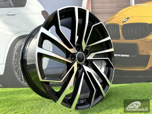 Ratlankis R18x8  5X112  ET  35  66.6  B1618  (FBX158)  Black Polished (MB)  For AUD  (Z5)  (HYBRID FORGED)