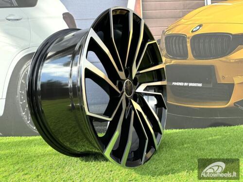 Ratlankis R18x8  5X112  ET  35  66.6  B1618  (FBX158)  Black Polished (MB)  For AUD  (Z5)  (HYBRID FORGED)