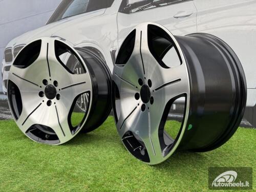 Ratlankis R19x9.5  5X112  ET  43  66.6  FBX035  Black Polished (MB)  For MER  (Z5+K3)  (HYBRID FORGED Rear+Front)