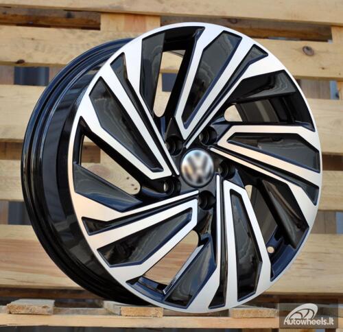 Ratlankis R17x7  5X112  ET  46  57.1  FBX123  Black Polished (MB)  For VW  (Z5)  (HYBRID FORGED)
