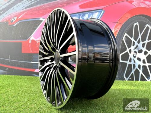 Ratlankis R18x8  5X112  ET  35  66.6  FBX132  Black Polished (MB)  For MER  (Z4)  (HYBRID FORGED)