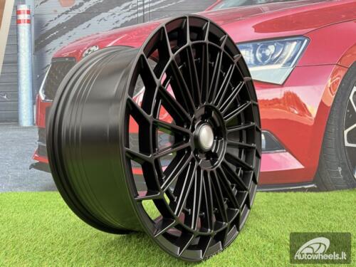Ratlankis R20x8.5  5X112  ET  38  66.6  FBX162  Satin Black (SB)  For MER  (Z5)  (HYBRID FORGED Rear+Front)