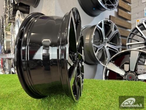 Ratlankis R17x7  5X112  ET  40  57.1  FBX254  Black Polished (MB)  For SKODA  (Z5)  (HYBRID FORGED)