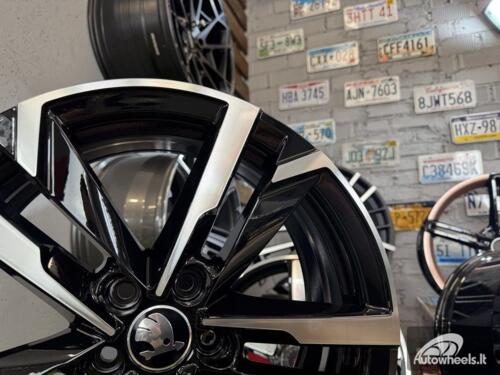 Ratlankis R17x7  5X112  ET  40  57.1  FBX254  Black Polished (MB)  For SKODA  (Z5)  (HYBRID FORGED)
