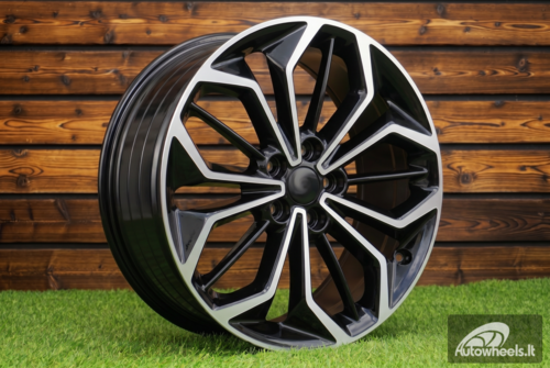 Ratlankis R18x8  5X108  ET  55  63.4  FE187  (FBX216)  Black Polished (MB)  For FORD  (Z4+Z6)  (HYBRID FORGED)