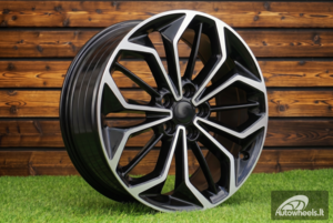 Ratlankis R18x8  5X108  ET  55  63.4  FE187  (FBX216)  Black Polished (MB)  For FORD  (Z4+Z6)  (HYBRID FORGED)