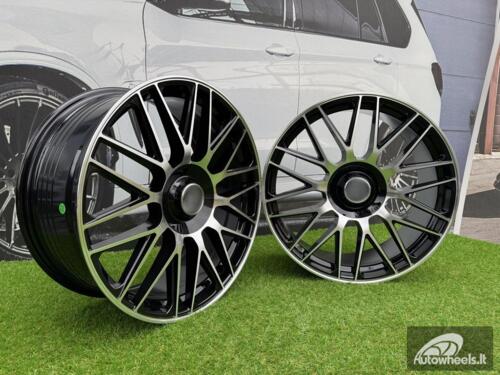 Ratlankis R20x9.5  5X112  ET  45  66.6  Y0207  (FBX161)  Black Polished (MB)  For MER  (K4)  (HYBRID FORGED Rear+Front)