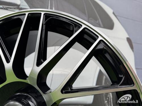 Ratlankis R20x9.5  5X112  ET  45  66.6  Y0207  (FBX161)  Black Polished (MB)  For MER  (K4)  (HYBRID FORGED Rear+Front)