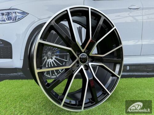 Ratlankis R18x8  5X112  ET  39  66.5  B5131  (FBX133)  Black Polished (MB)  For AUD  (Z5+Z7)  (HYBRID FORGED)