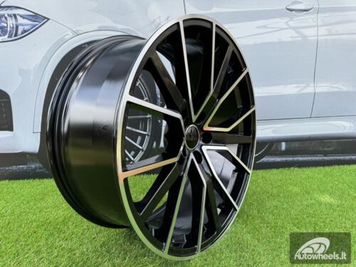 Ratlankis R18x8  5X112  ET  39  66.5  B5131  (FBX133)  Black Polished (MB)  For AUD  (Z5+Z7)  (HYBRID FORGED)