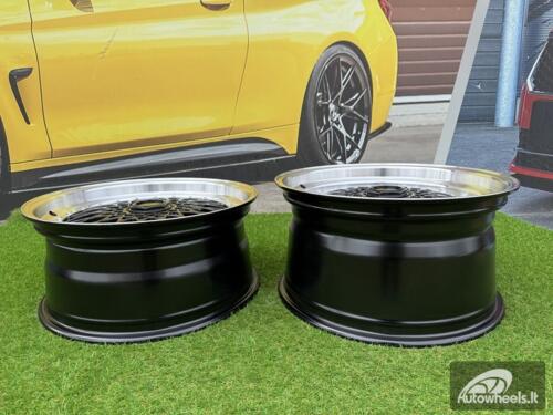 Ratlankis R18x8  10X112/120  ET  35  72.6  BY479  (XF135)  Black+Polished Lip (BLPL)  For RACIN  (P1+P2)  (BBS Style Front+Rear)