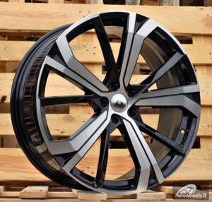 Ratlankis R21x8.5  5X108  ET  49.5  63.4  SF503  Black Polished (MB)  For VOLVO  (Z5)  (HYBRID FORGED)