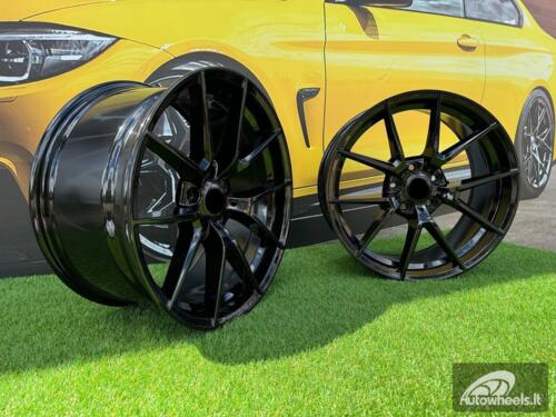 Ratlankis R19x9.5  5X120  ET  40  72.6  B1416  (FBX124)  Black (BL)  For BMW  (Z5+Z3)  (HYBRID FORGED Rear+Front)