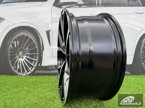 Ratlankis R19x8  5X112  ET  45  57.1  B5801  (FBX256)  Black Polished (MB)  For VW  (P2+K3)  (HYBRID FORGED)