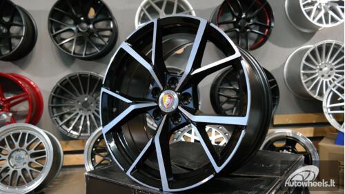 Ratlankis R19x8  5X112  ET  45  57.1  B5801  (FBX256)  Black Polished (MB)  For VW  (Z5+P2)  (HYBRID FORGED)