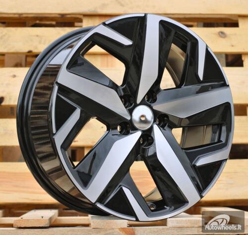 Ratlankis R18x8  5X112  ET  45  57.1  FBX236  Black Polished (MB)  For VW  (Z5)  (HYBRID FORGED)