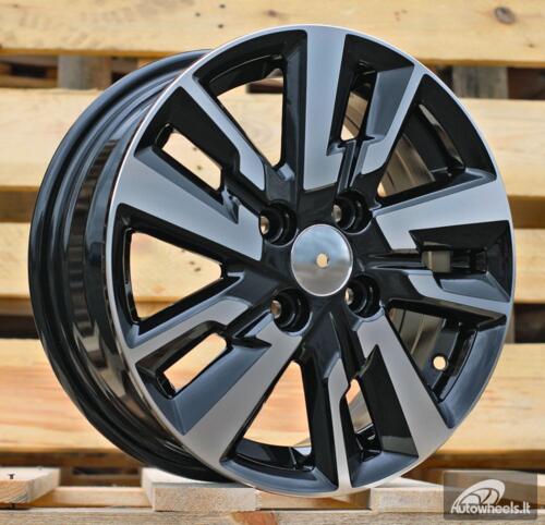 Ratlankis R14x5.5  4X100  ET  45  60.1  B1809  Black Polished (MB)  For RACIN  (Z3)