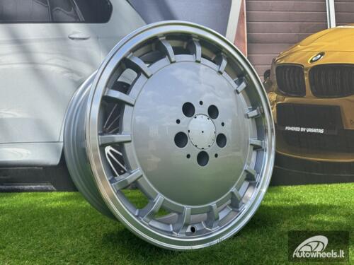 Ratlankis R17x8  5X112  ET  35  66.6  F3029  Silver+Polished Lip (SP)  For MER  (Z1)  (HYBRID FORGED (Front+Rear))