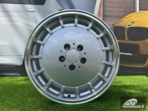 Ratlankis R17x8  5X112  ET  35  66.6  F3029  Silver+Polished Lip (SP)  For MER  (Z1)  (HYBRID FORGED (Front+Rear))