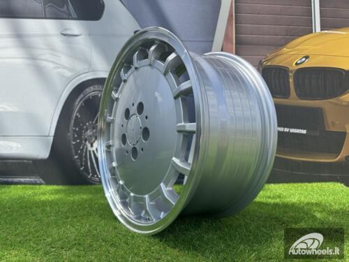 Ratlankis R17x8  5X112  ET  35  66.6  F3029  Silver+Polished Lip (SP)  For MER  (Z1+Z2)  (HYBRID FORGED (Front+Rear))