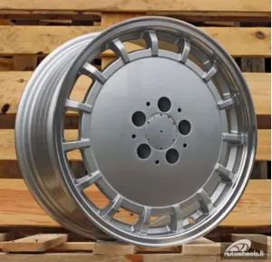 Ratlankis R17x8  5X112  ET  35  66.6  F3029  Silver+Polished Lip (SP)  For MER  (Z3)  (HYBRID FORGED)