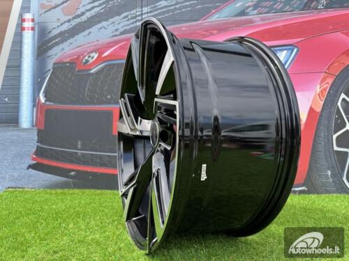 Ratlankis R18x8  5X112  ET  35  66.5  B1571  (IND5452)  Black Polished (MB)  For AUD  (Z5)