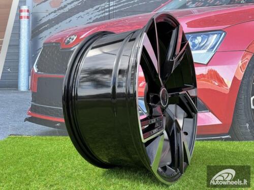 Ratlankis R18x8  5X112  ET  35  66.5  B1571  (IND5452)  Black Polished (MB)  For AUD  (Z5)