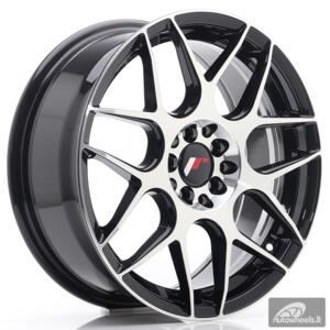 JR Wheels JR18 17x7 ET40 5x100/114 Gloss Black Machined