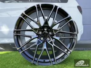 Ratlankis R22x9.5  5X112  ET  37  66.6  B5771  (IN0295)  Black+Tinted Face (BLTF)  For BMW  (Z5)  (Rear+Front)