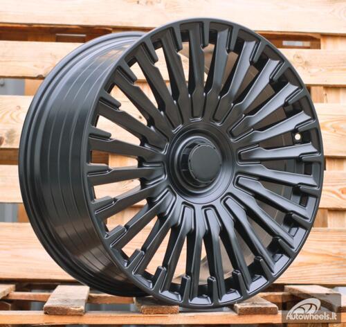 Ratlankis R20x8.5  5X112  ET  32  66.6  Y0425  Satin Black (SB)  For MER  (P2)  (HYBRID FORGED Rear+Front (Piano Black))