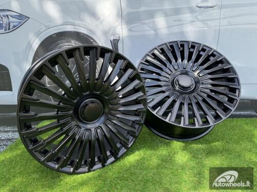 Ratlankis R20x9.5  5X112  ET  38  66.6  Y0425  Satin Black (SB)  For MER  (P2)  (HYBRID FORGED Rear+Front (Piano Black))
