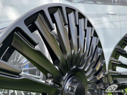 Ratlankis R20x9.5  5X112  ET  38  66.6  Y0425  Satin Black (SB)  For MER  (P2)  (HYBRID FORGED Rear+Front (Piano Black))